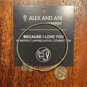 Alex and Ani gold “Because I Love You”